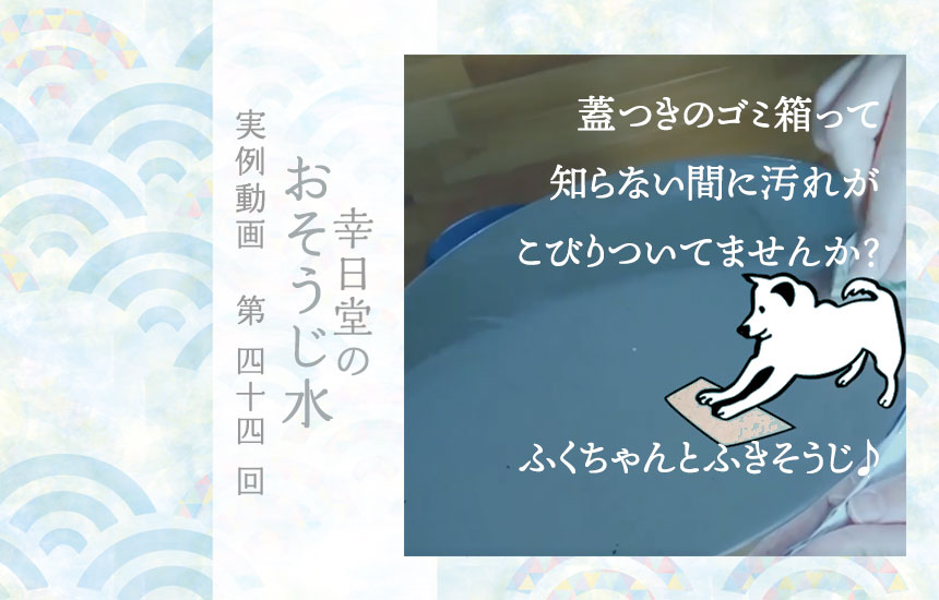 実例動画 「ごみ箱のフタ」をおそうじ